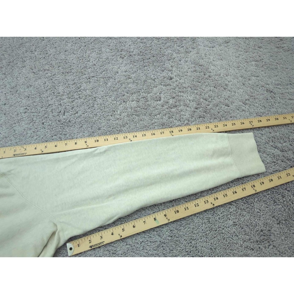 Polo by Ralph Lauren Hoodie Mens XXL Beige Pullover Long Sleeve Elbow Patch - Picture 8 of 11
